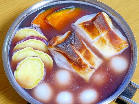 ぜんざい鍋☆あずき缶で作る「おやつ鍋」
